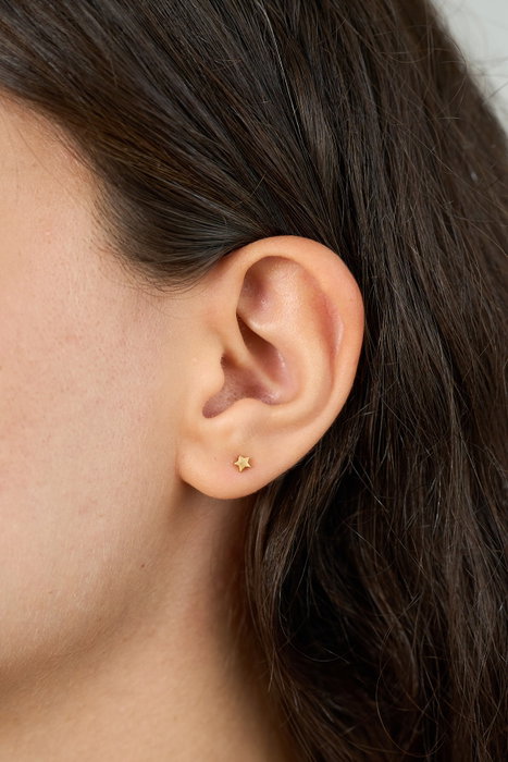 Heliophilia Silver Pendientes de Plata de Ley 925 en Dorado